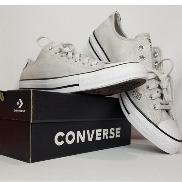 Converse Unisex CTAS Double Stitch Oxfords Men's Size 10.5  Gray #A08623F NWT - Picture 1 of 9